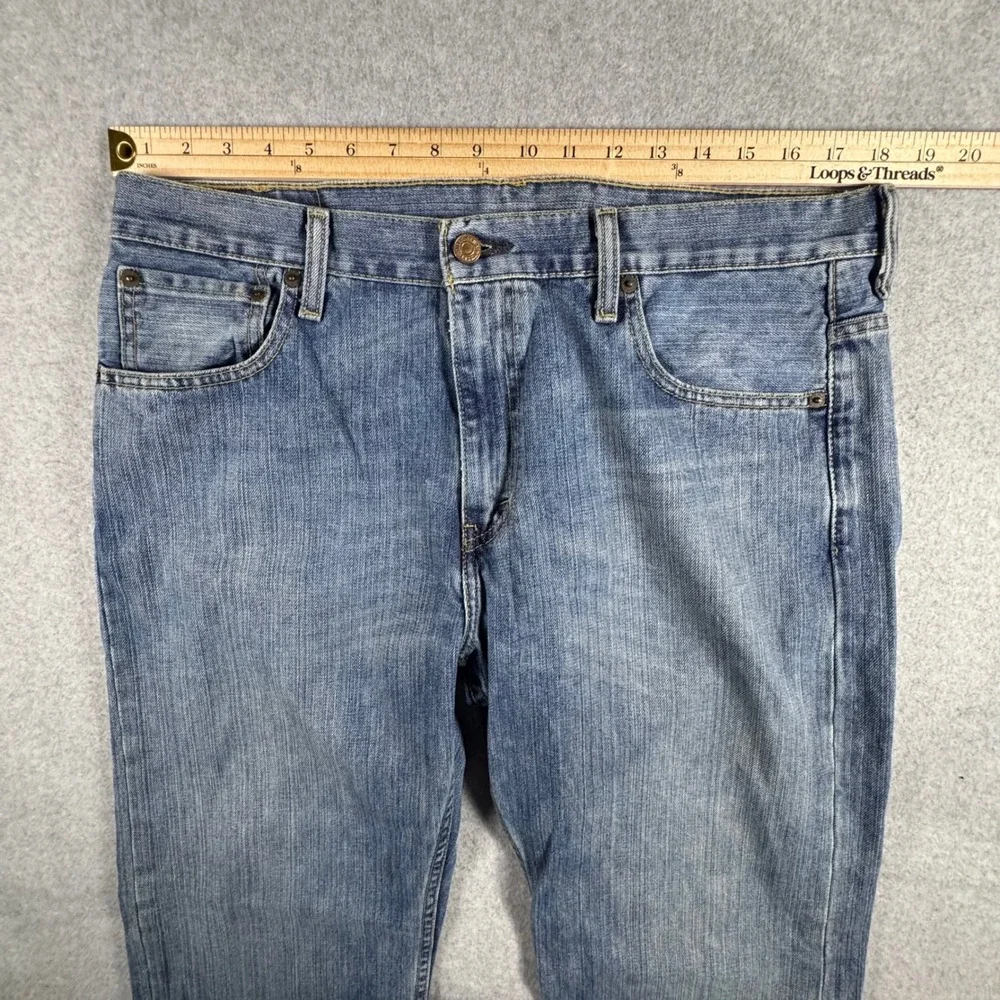 Levi's 569 Loose Straight Jeans Mens 34x32 Blue Denim 00569-1271 Relaxed Fit